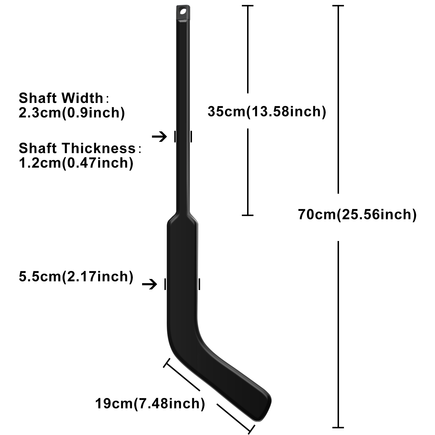 Mini bastão de goleiro de hóquei no gelo de fibra de vidro para jovens - a melhor escolha para jovens goleiros