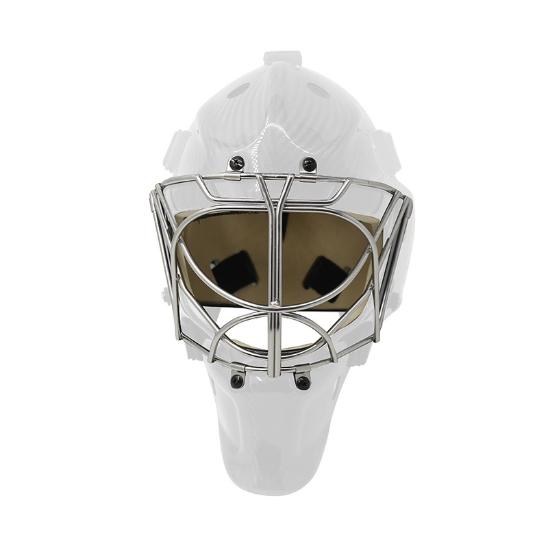 Capacete de goleiro de hóquei branco Cat Eyes